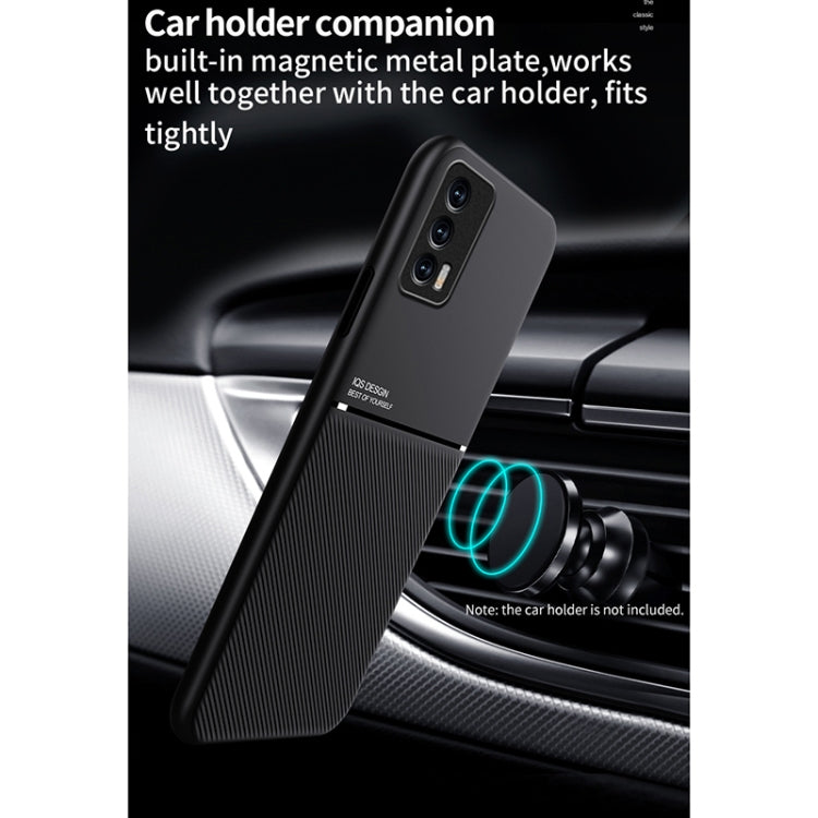 For vivo iQOO Neo5 Classic Tilt Strip Grain Magnetic Shockproof PC + TPU Case