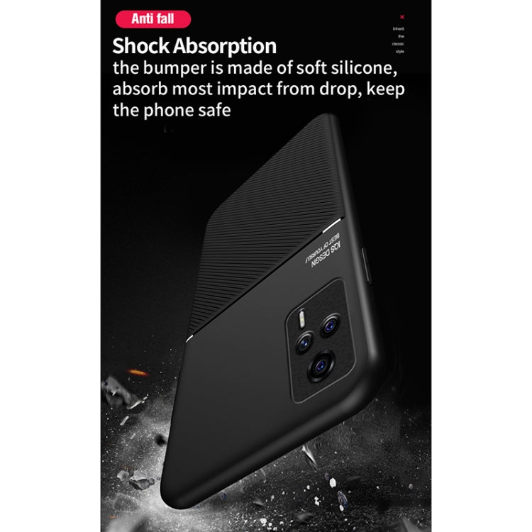 For vivo S9e Classic Tilt Strip Grain Magnetic Shockproof PC + TPU Case