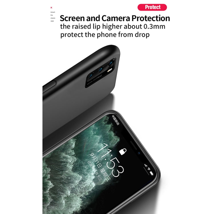 For Huawei P40 Pro+ Classic Tilt Strip Grain Magnetic Shockproof PC + TPU Case