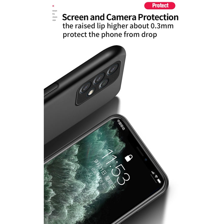 For Samsung Galaxy A32 Classic Tilt Strip Grain Magnetic Shockproof PC + TPU Case