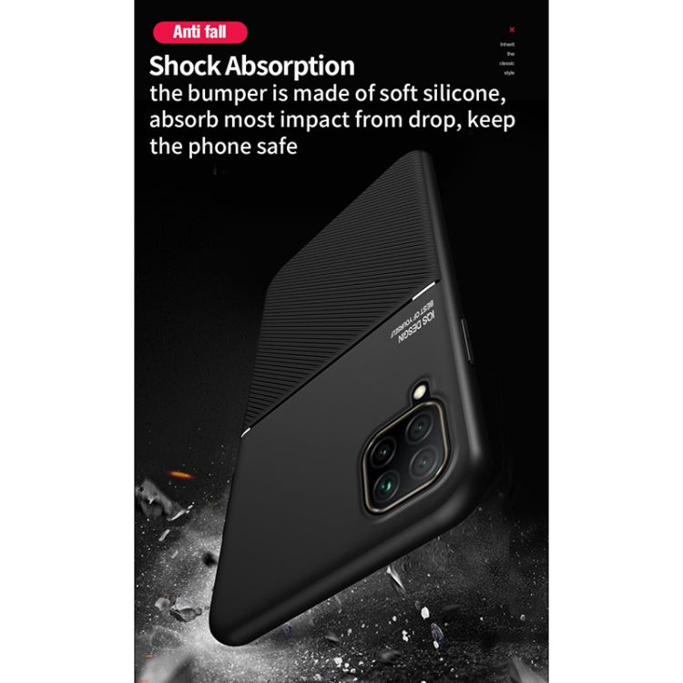 For Samsung Galaxy F62 Classic Tilt Strip Grain Magnetic Shockproof PC + TPU Case