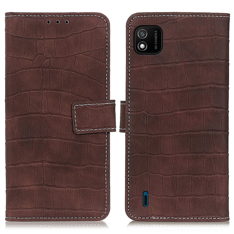 For Wiko Y62 Magnetic Crocodile Texture Horizontal Flip Leather Case with Holder & Card Slots & Wallet