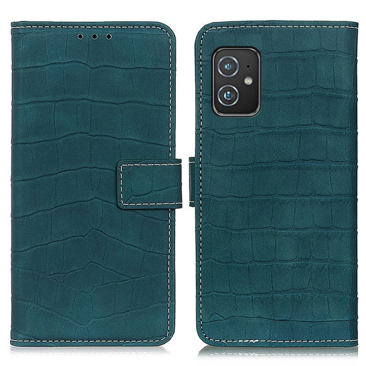 For Asus Zenfone 8 Magnetic Crocodile Texture Horizontal Flip Leather Case with Holder & Card Slots & Wallet