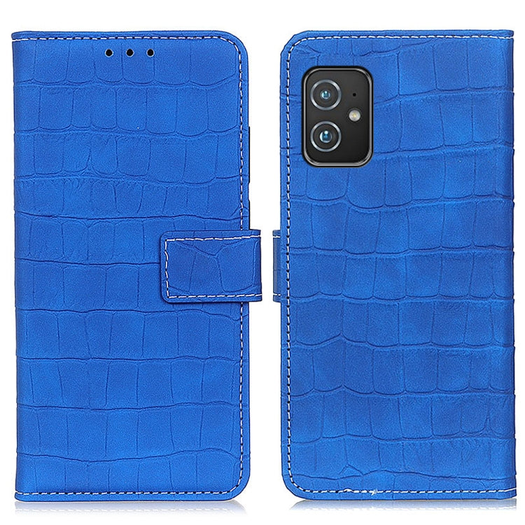 For Asus Zenfone 8 Magnetic Crocodile Texture Horizontal Flip Leather Case with Holder & Card Slots & Wallet