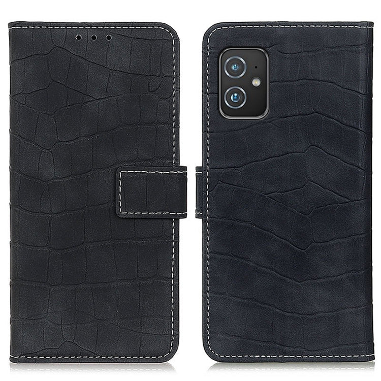 For Asus Zenfone 8 Magnetic Crocodile Texture Horizontal Flip Leather Case with Holder & Card Slots & Wallet