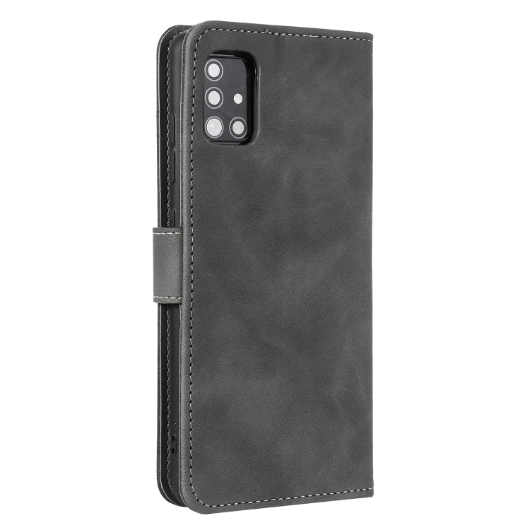 For Samsung Galaxy A02s Stitching Calf Texture Horizontal Flip Leather Case with Holder & Card Slots & Wallet