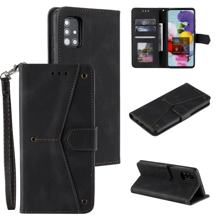 For Samsung Galaxy A02s Stitching Calf Texture Horizontal Flip Leather Case with Holder & Card Slots & Wallet