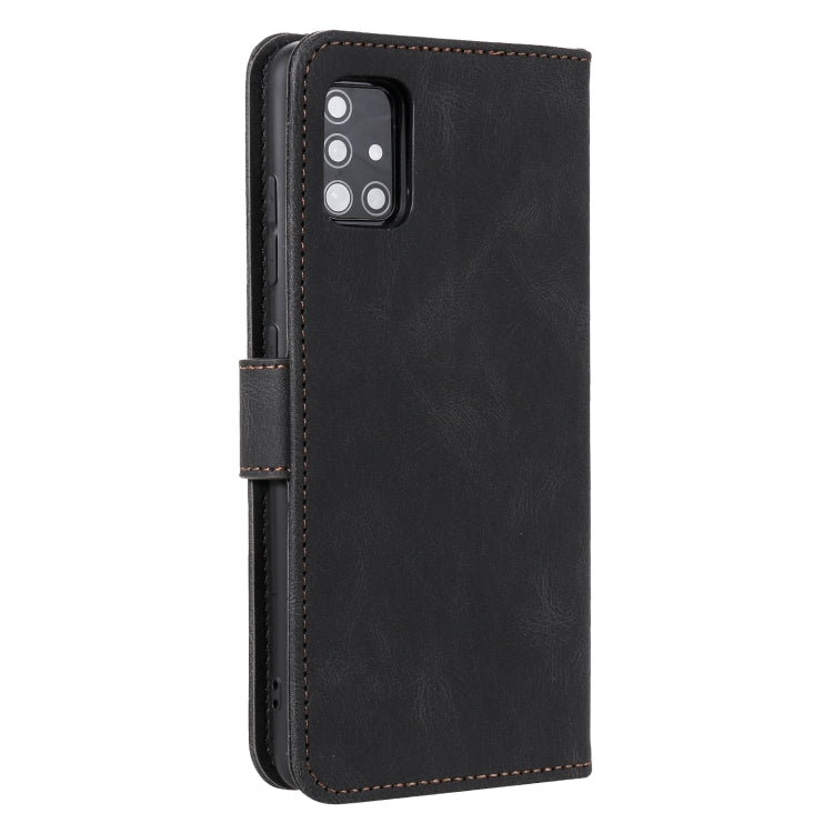 For Samsung Galaxy A02s Stitching Calf Texture Horizontal Flip Leather Case with Holder & Card Slots & Wallet