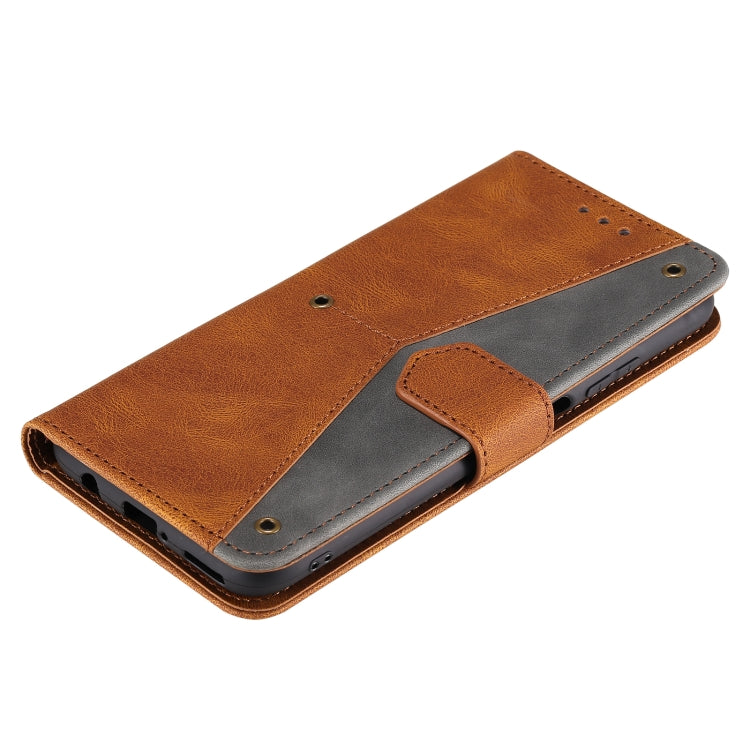 For Samsung Galaxy A12 Stitching Calf Texture Horizontal Flip Leather Case with Holder & Card Slots & Wallet
