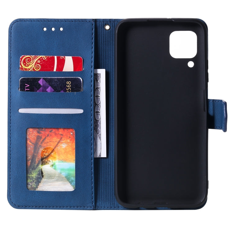 For Samsung Galaxy A12 Stitching Calf Texture Horizontal Flip Leather Case with Holder & Card Slots & Wallet