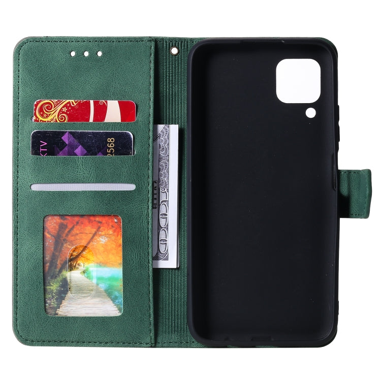 For Samsung Galaxy A12 Stitching Calf Texture Horizontal Flip Leather Case with Holder & Card Slots & Wallet