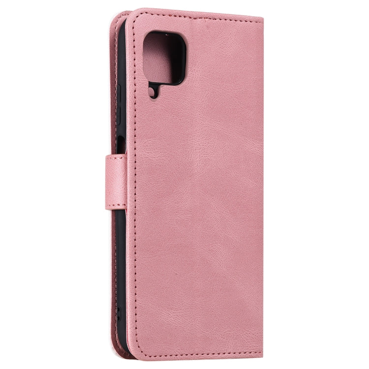 For Samsung Galaxy A12 Stitching Calf Texture Horizontal Flip Leather Case with Holder & Card Slots & Wallet