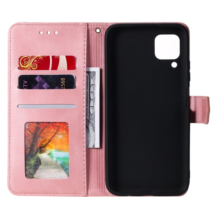 For Samsung Galaxy A12 Stitching Calf Texture Horizontal Flip Leather Case with Holder & Card Slots & Wallet