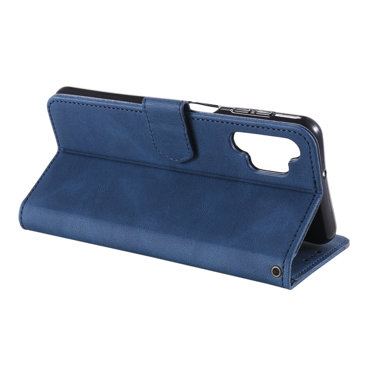 For Samsung Galaxy A32 4G Stitching Calf Texture Horizontal Flip Leather Case with Holder & Card Slots & Wallet
