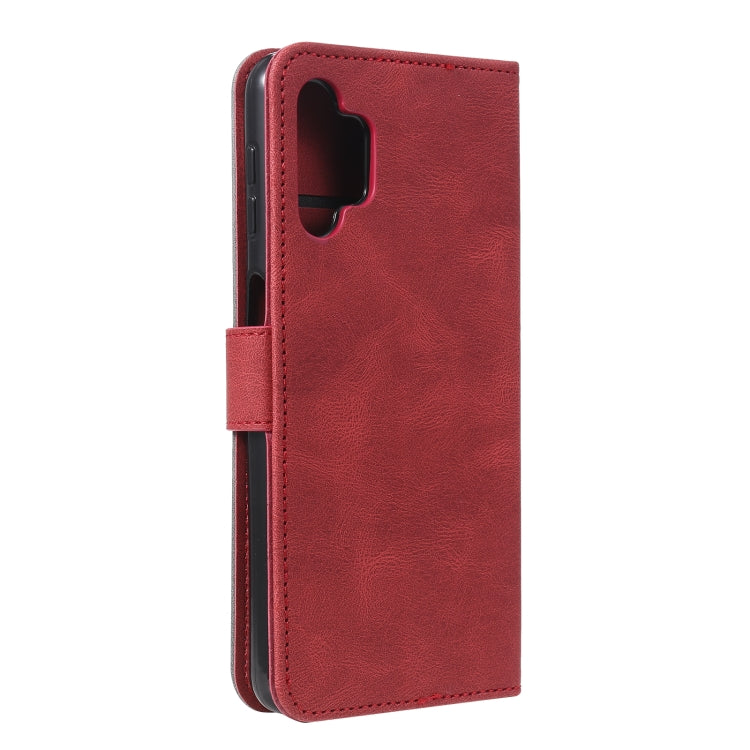 For Samsung Galaxy A32 4G Stitching Calf Texture Horizontal Flip Leather Case with Holder & Card Slots & Wallet
