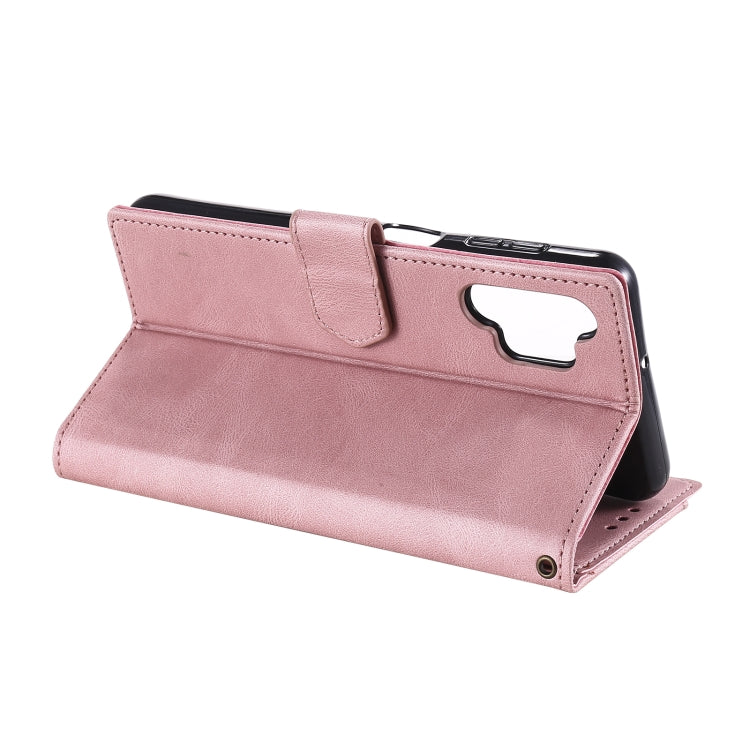 For Samsung Galaxy A32 4G Stitching Calf Texture Horizontal Flip Leather Case with Holder & Card Slots & Wallet
