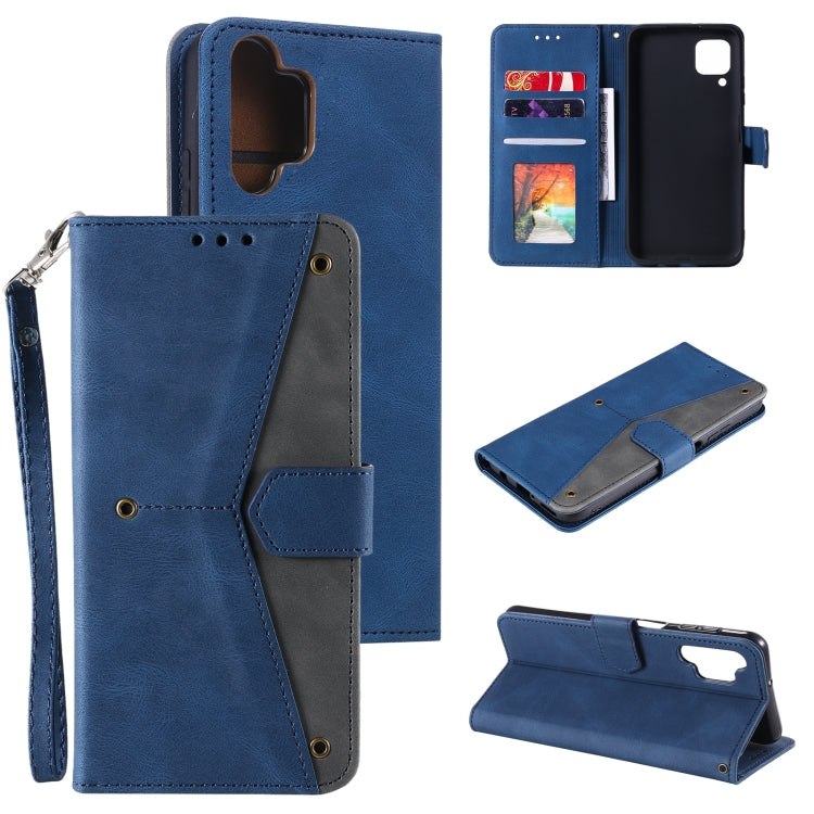 For Samsung Galaxy A32 5G Stitching Calf Texture Horizontal Flip Leather Case with Holder & Card Slots & Wallet