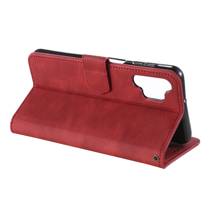 For Samsung Galaxy A32 5G Stitching Calf Texture Horizontal Flip Leather Case with Holder & Card Slots & Wallet