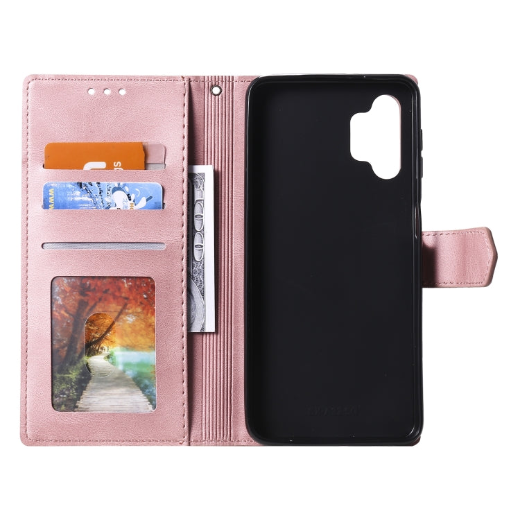 For Samsung Galaxy A32 5G Stitching Calf Texture Horizontal Flip Leather Case with Holder & Card Slots & Wallet