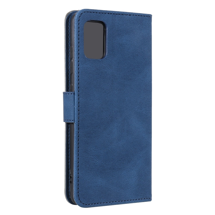 For Samsung Galaxy A52 Stitching Calf Texture Horizontal Flip Leather Case with Holder & Card Slots & Wallet