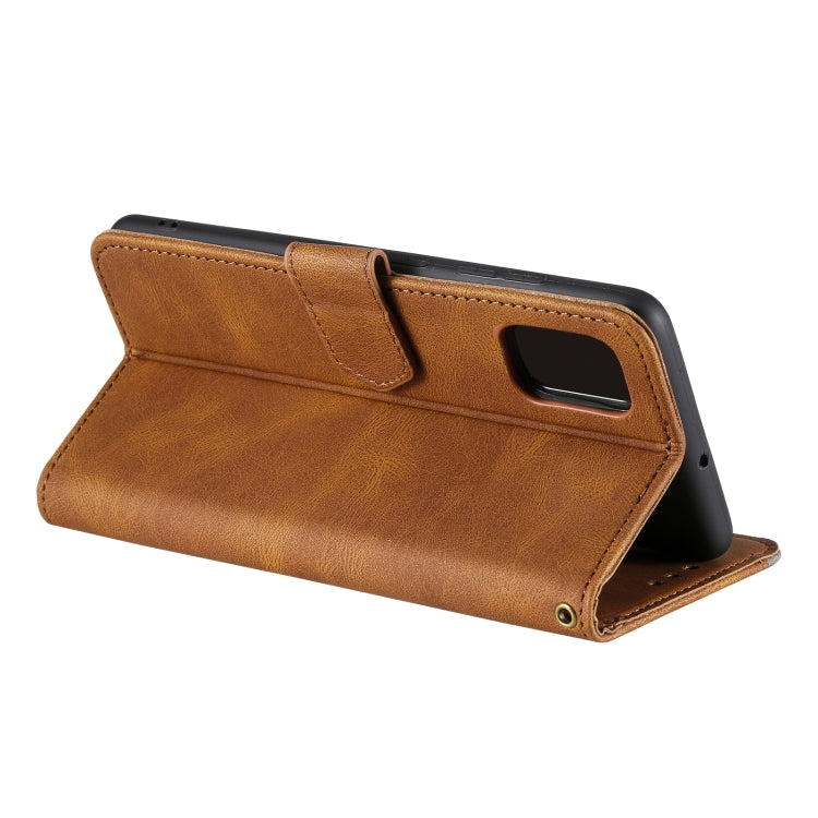 For Samsung Galaxy A72 Stitching Calf Texture Horizontal Flip Leather Case with Holder & Card Slots & Wallet