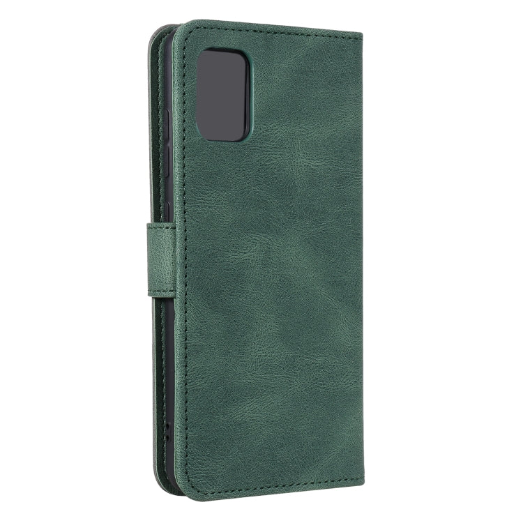 For Samsung Galaxy A72 Stitching Calf Texture Horizontal Flip Leather Case with Holder & Card Slots & Wallet
