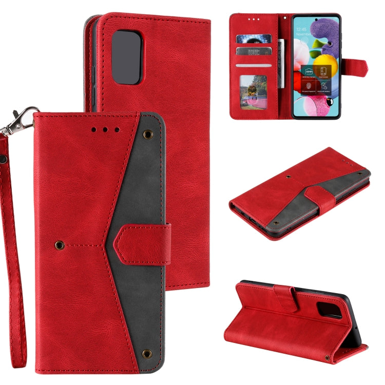 For Samsung Galaxy A72 Stitching Calf Texture Horizontal Flip Leather Case with Holder & Card Slots & Wallet