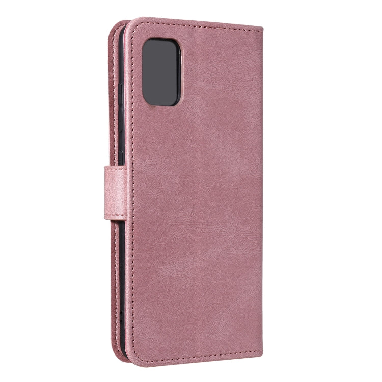 For Samsung Galaxy A72 Stitching Calf Texture Horizontal Flip Leather Case with Holder & Card Slots & Wallet