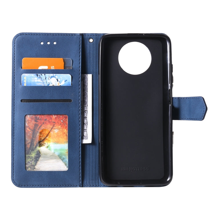 For Xiaomi Redmi Note 9T Stitching Calf Texture Horizontal Flip Leather Case with Holder & Card Slots & Wallet