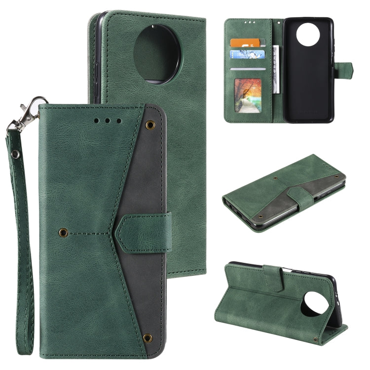 For Xiaomi Redmi Note 9T Stitching Calf Texture Horizontal Flip Leather Case with Holder & Card Slots & Wallet