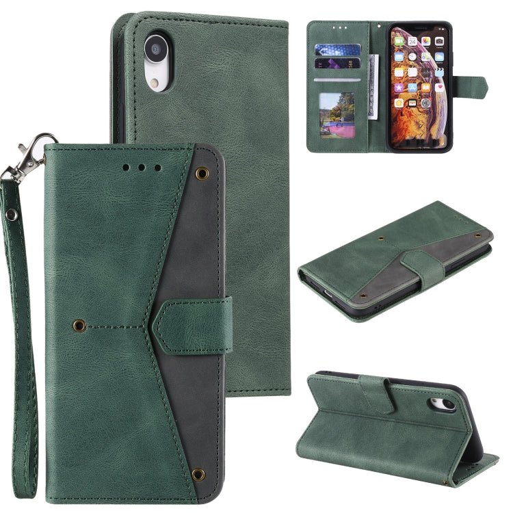 For Xiaomi Redmi 9A Stitching Calf Texture Horizontal Flip Leather Case with Holder & Card Slots & Wallet