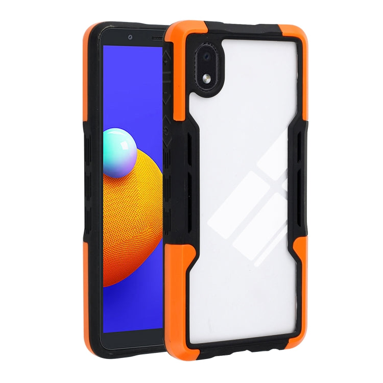 For Samsung Galaxy A01 Core TPU + PC + Acrylic 3 in 1 Shockproof Protective Case
