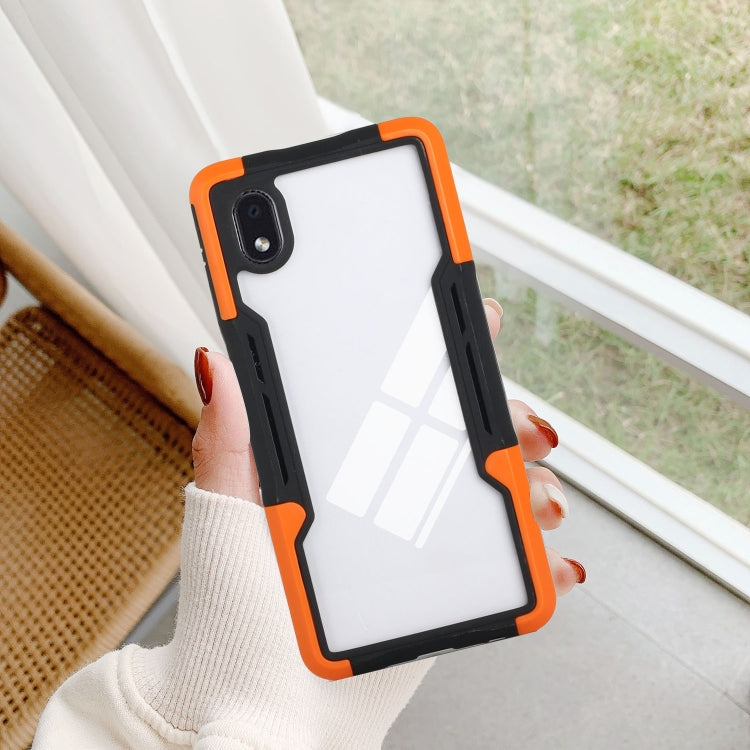 For Samsung Galaxy A01 Core TPU + PC + Acrylic 3 in 1 Shockproof Protective Case