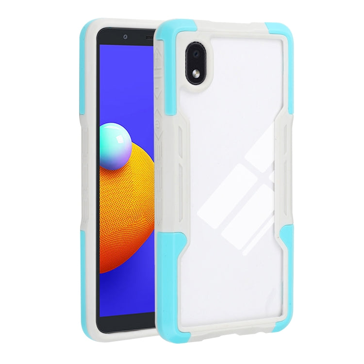 For Samsung Galaxy A01 Core TPU + PC + Acrylic 3 in 1 Shockproof Protective Case