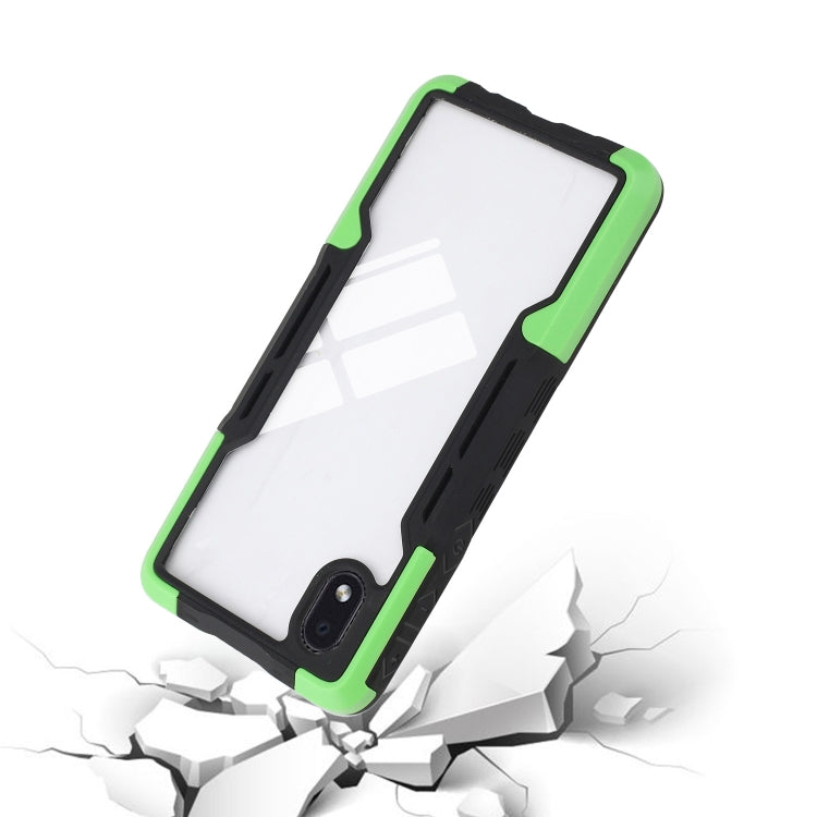 For Samsung Galaxy A01 Core TPU + PC + Acrylic 3 in 1 Shockproof Protective Case