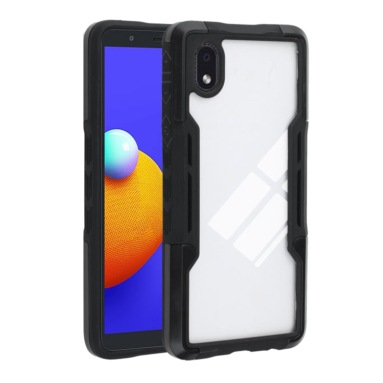 For Samsung Galaxy A01 Core TPU + PC + Acrylic 3 in 1 Shockproof Protective Case