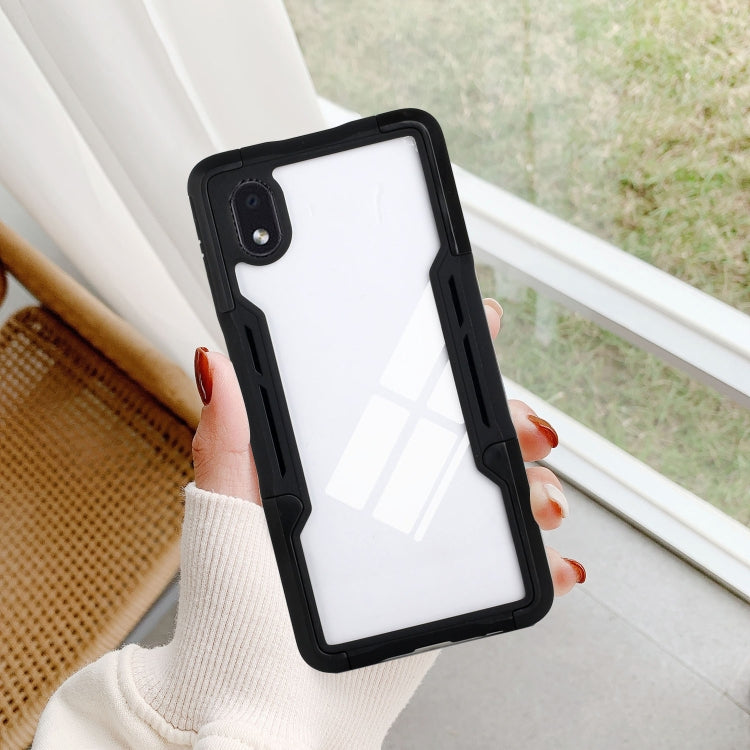 For Samsung Galaxy A01 Core TPU + PC + Acrylic 3 in 1 Shockproof Protective Case