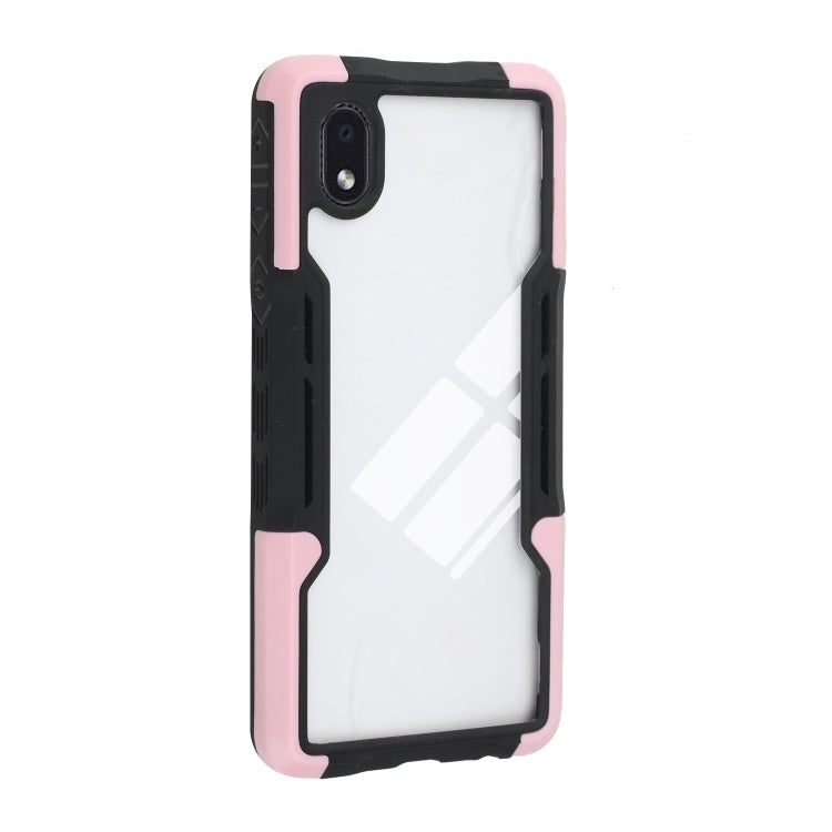 For Samsung Galaxy A01 Core TPU + PC + Acrylic 3 in 1 Shockproof Protective Case