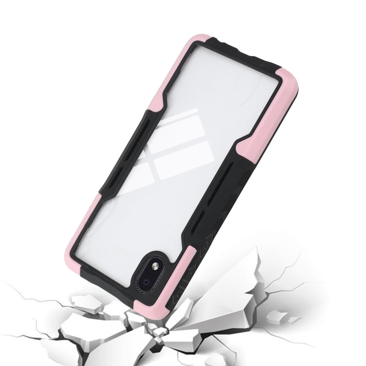 For Samsung Galaxy A01 Core TPU + PC + Acrylic 3 in 1 Shockproof Protective Case