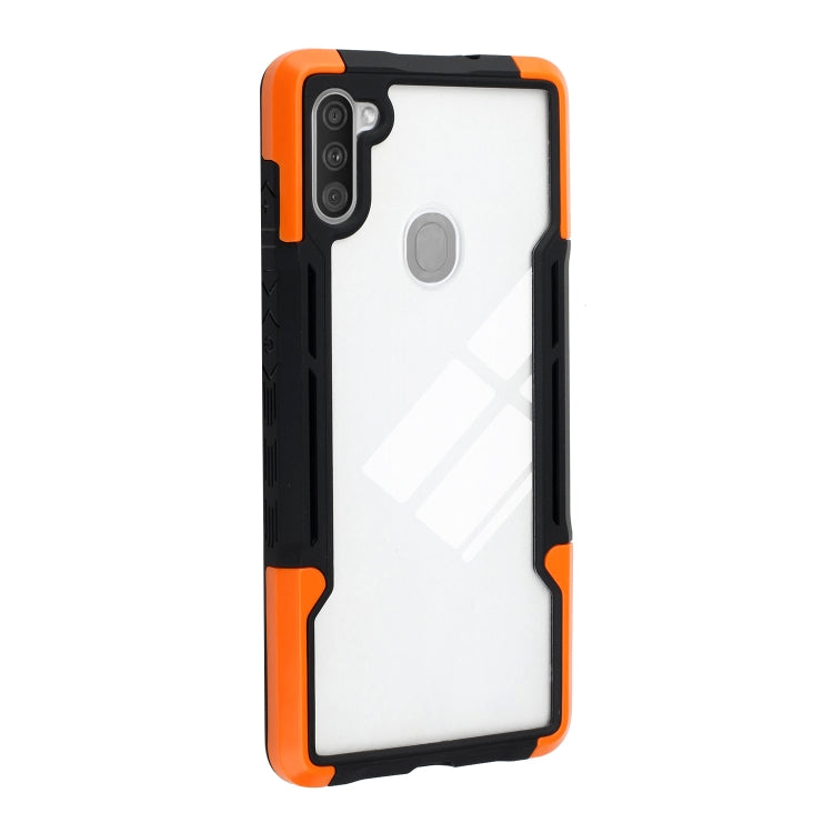 For Samsung Galaxy A11 TPU + PC + Acrylic 3 in 1 Shockproof Protective Case