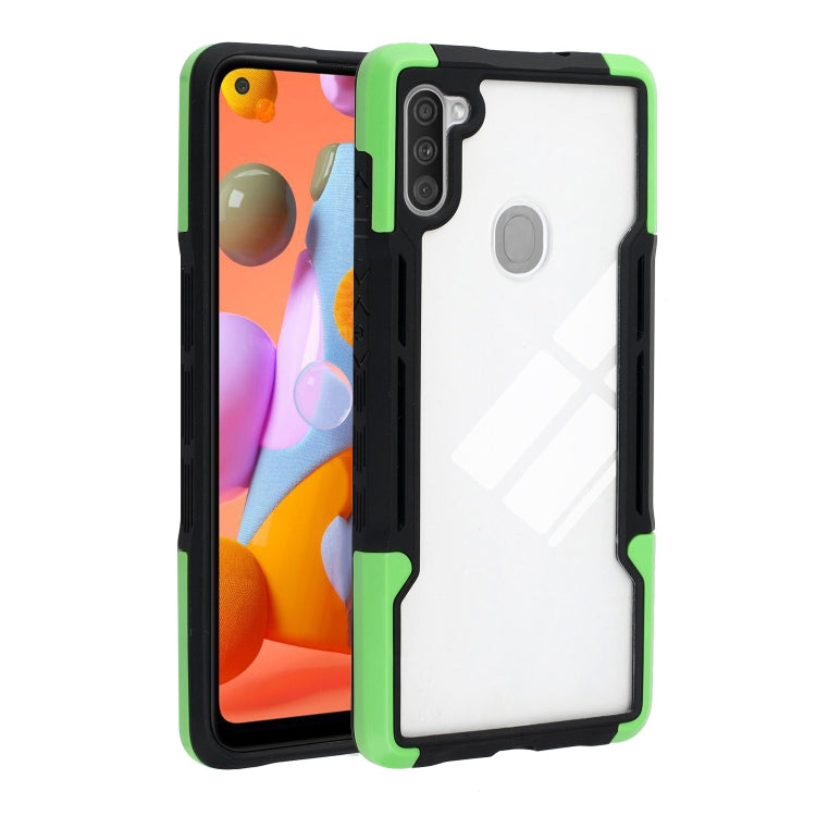 For Samsung Galaxy A11 TPU + PC + Acrylic 3 in 1 Shockproof Protective Case