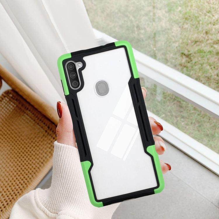 For Samsung Galaxy A11 TPU + PC + Acrylic 3 in 1 Shockproof Protective Case