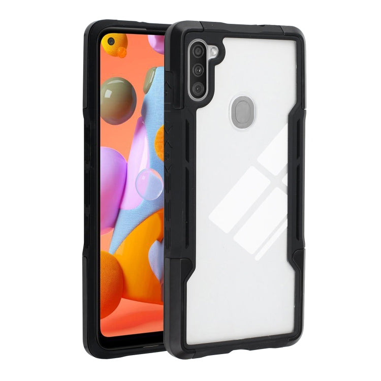 For Samsung Galaxy A11 TPU + PC + Acrylic 3 in 1 Shockproof Protective Case