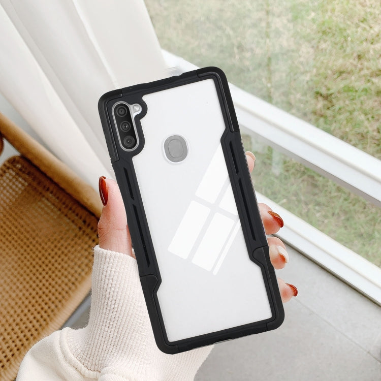For Samsung Galaxy A11 TPU + PC + Acrylic 3 in 1 Shockproof Protective Case