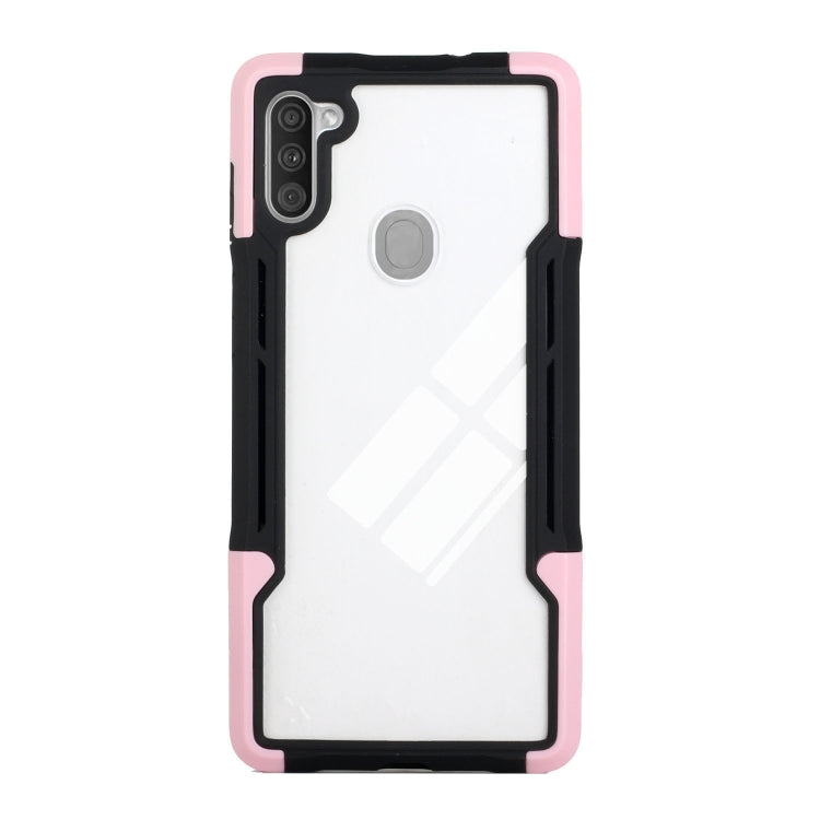 For Samsung Galaxy A11 TPU + PC + Acrylic 3 in 1 Shockproof Protective Case