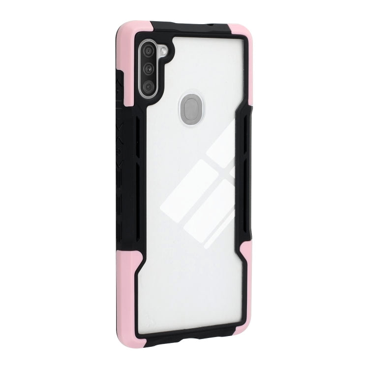 For Samsung Galaxy A11 TPU + PC + Acrylic 3 in 1 Shockproof Protective Case