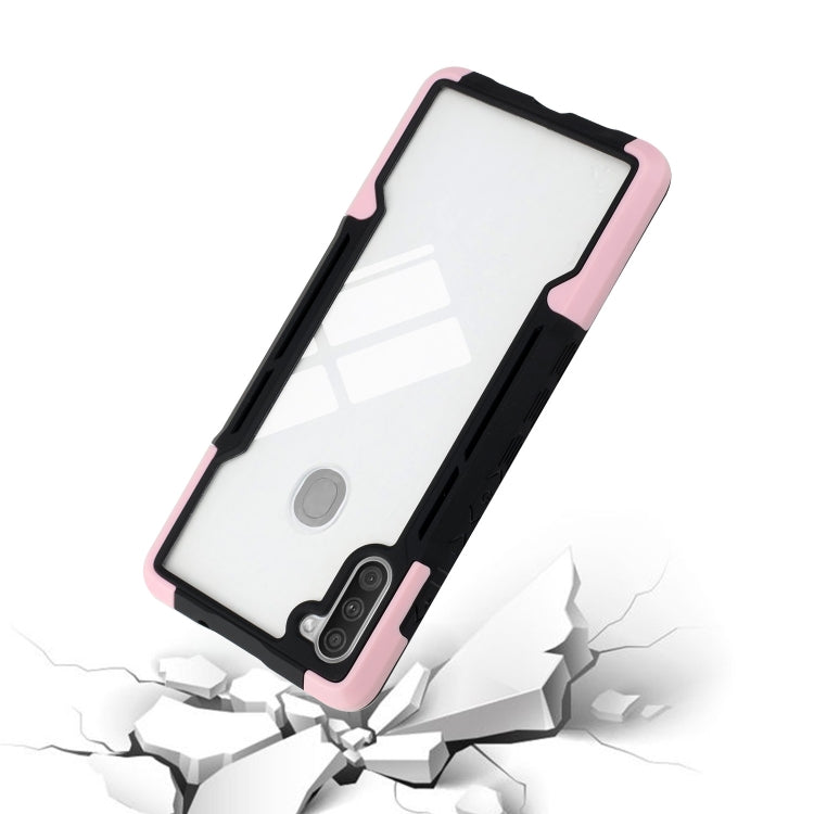 For Samsung Galaxy A11 TPU + PC + Acrylic 3 in 1 Shockproof Protective Case