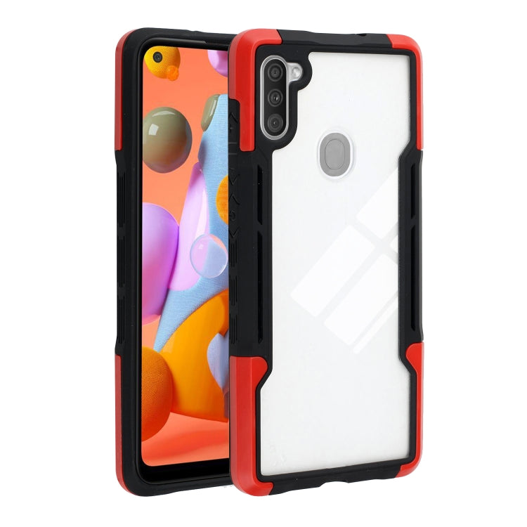 For Samsung Galaxy A11 TPU + PC + Acrylic 3 in 1 Shockproof Protective Case