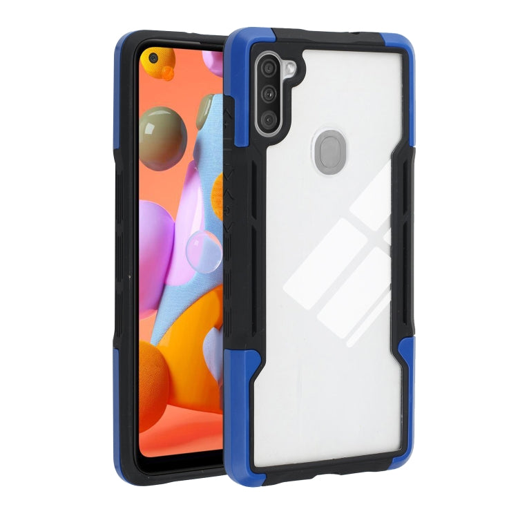 For Samsung Galaxy A11 TPU + PC + Acrylic 3 in 1 Shockproof Protective Case