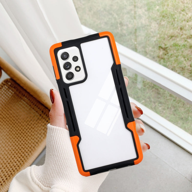 For Samsung Galaxy A12 TPU + PC + Acrylic 3 in 1 Shockproof Protective Case